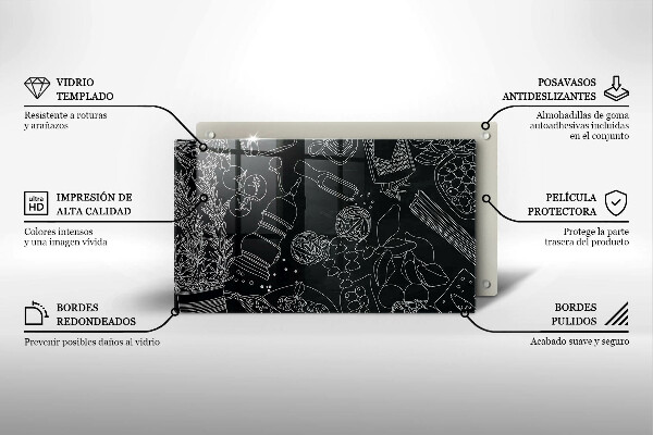 Skärbräda i härdat glas Kökstillbehör