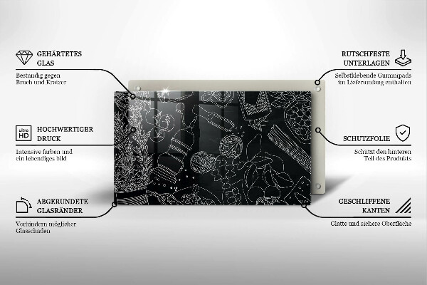 Skärbräda i härdat glas Kökstillbehör