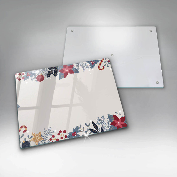 Skärbräda i härdat glas Juldekorationer