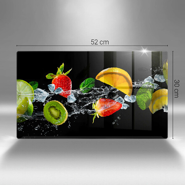 Skärbräda i härdat glas Frukt i vatten