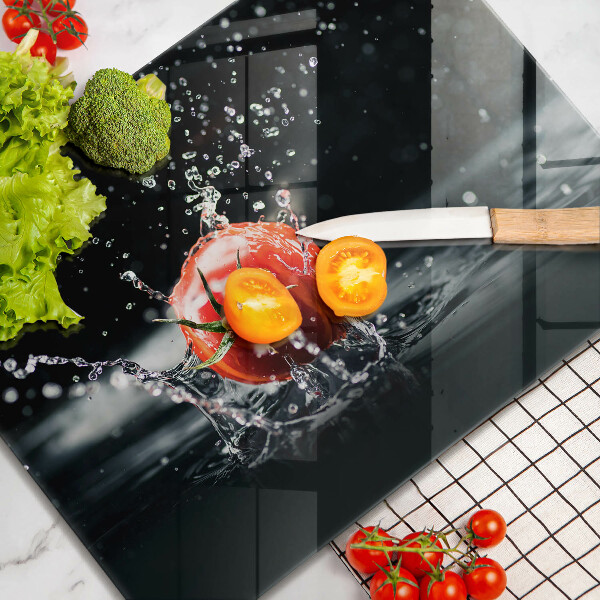 Skärbräda i härdat glas Tomat i vatten