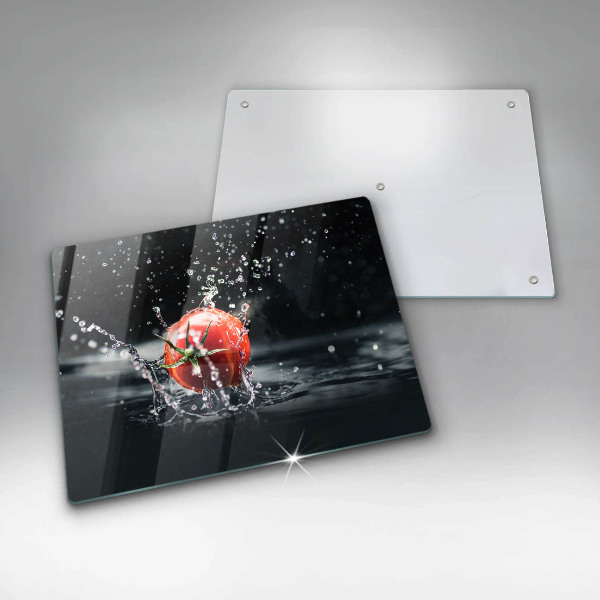 Skärbräda i härdat glas Tomat i vatten