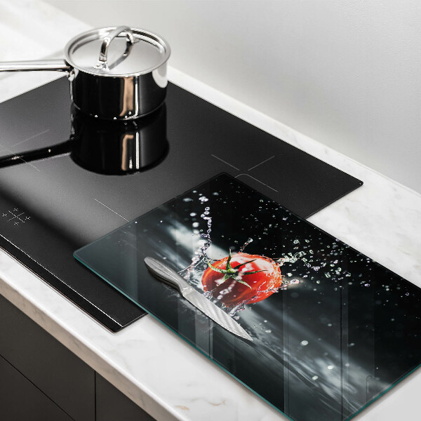 Skärbräda i härdat glas Tomat i vatten