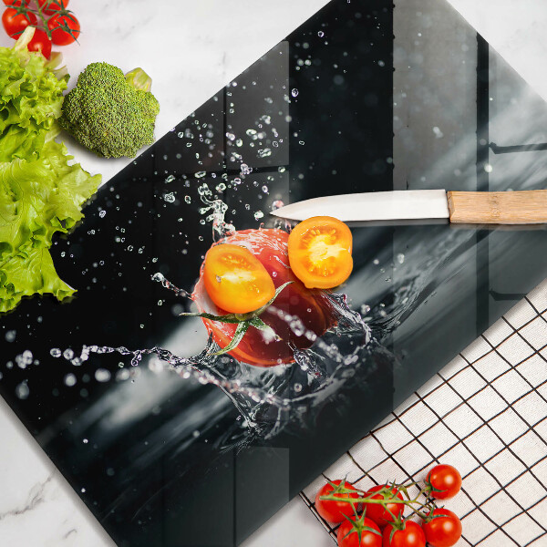 Skärbräda i härdat glas Tomat i vatten