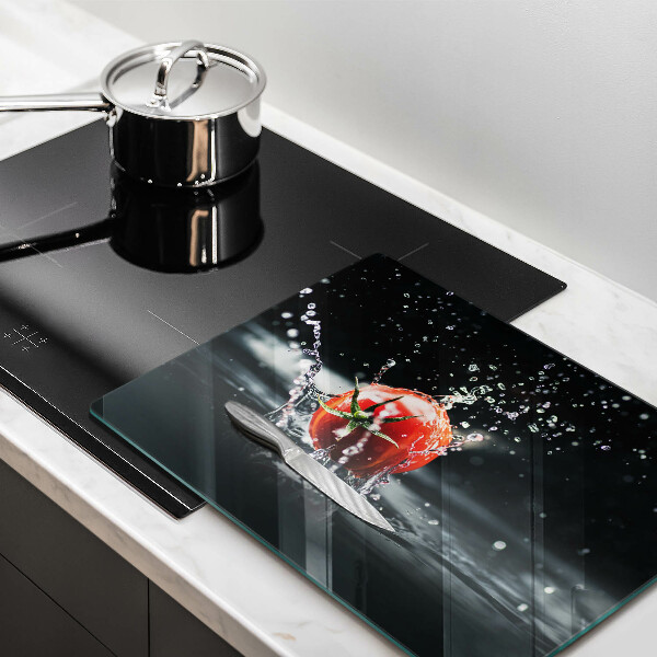 Skärbräda i härdat glas Tomat i vatten