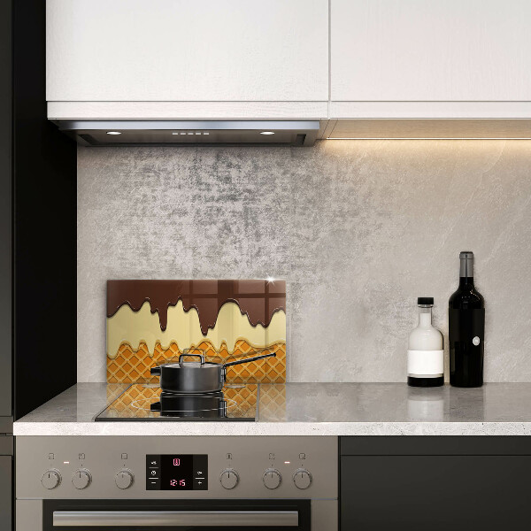 Skärbräda i härdat glas Glasstrut illustration