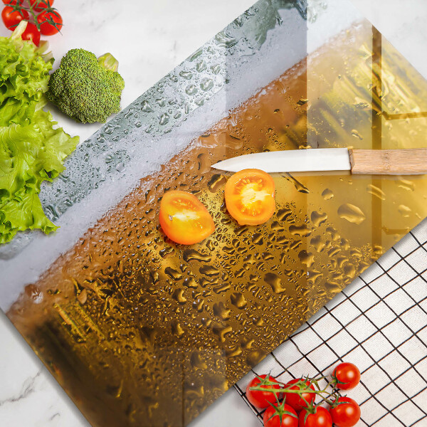 Skärbräda i härdat glas Blöt glas öl