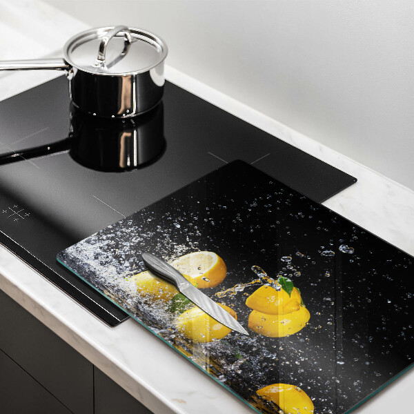 Skärbräda i härdat glas Saftig citronfrukt