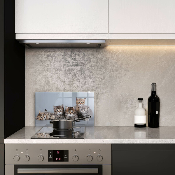 Skärbräda i härdat glas Söta små kattungar