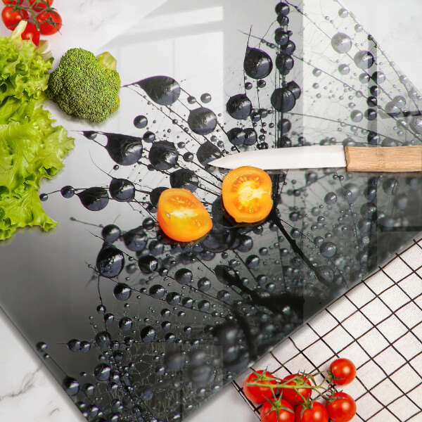 Skärbräda i härdat glas Maskrosor och dagg