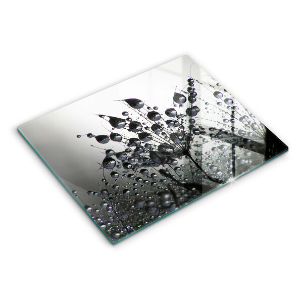 Skärbräda i härdat glas Maskrosor och dagg