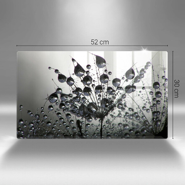 Skärbräda i härdat glas Maskrosor och dagg