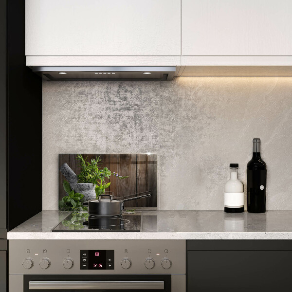 Skärbräda i härdat glas Växter Örter och Trä