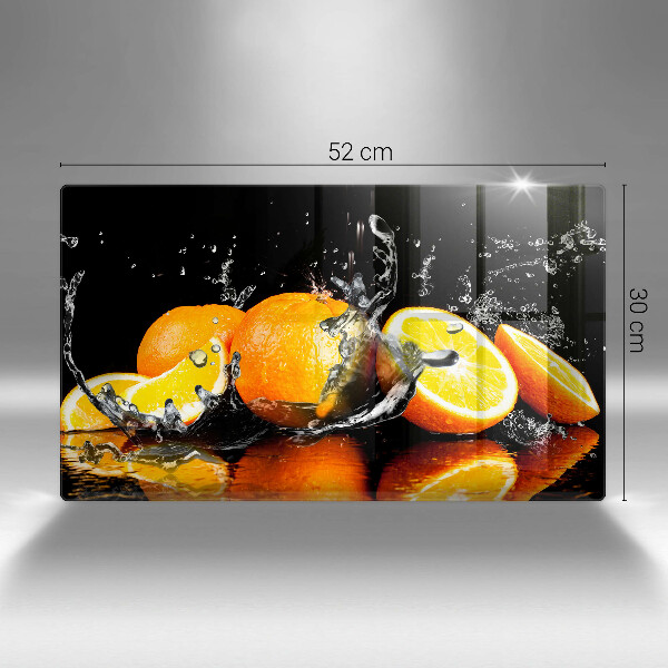 Skärbräda i härdat glas Saftig orange frukt