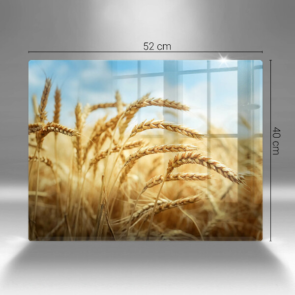 Skärbräda i härdat glas Öron av säd på fältet