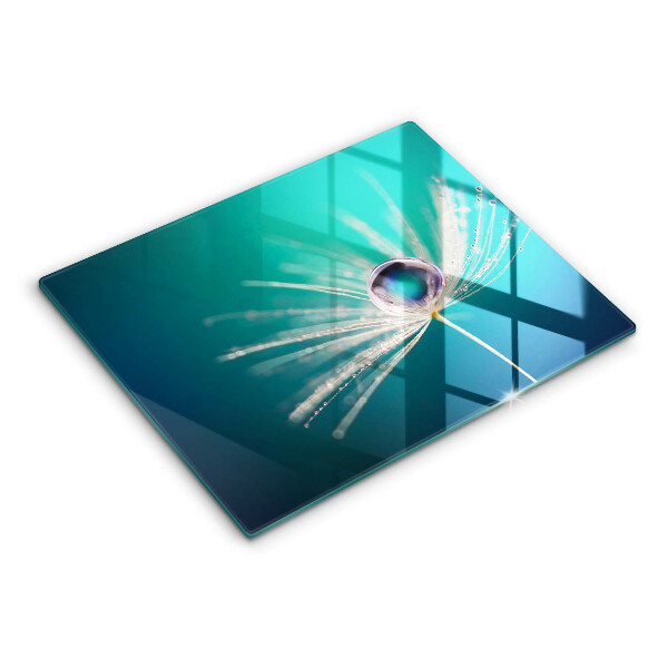 Skärbräda i härdat glas Dagg på maskrosen