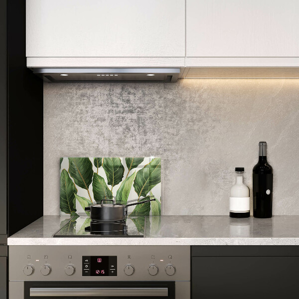 Skärbräda i härdat glas Bananblad