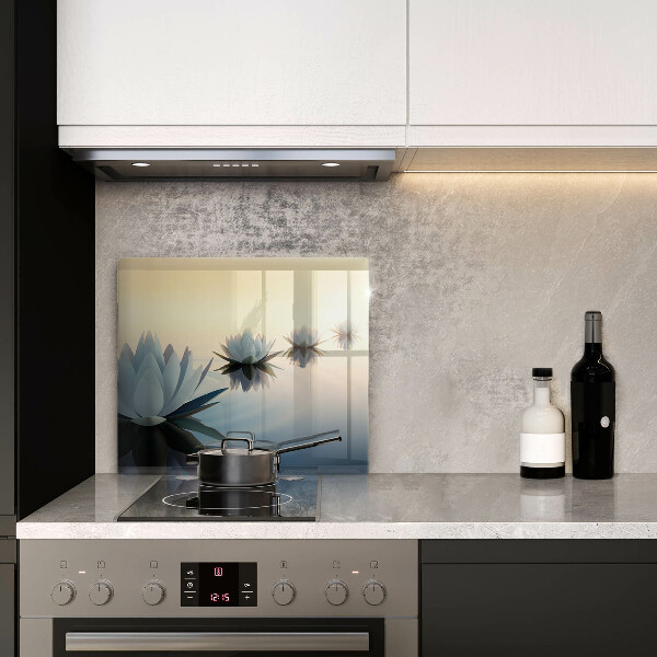 Skärbräda av glas Näckrosblommor