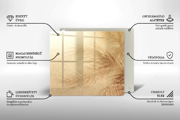 Skärbräda av glas Strandsandsemester