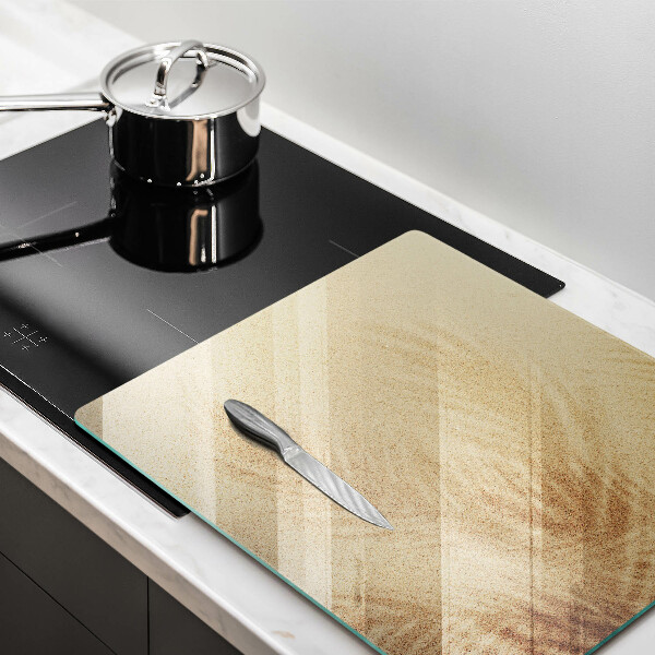 Skärbräda av glas Strandsandsemester