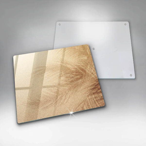 Skärbräda av glas Strandsandsemester