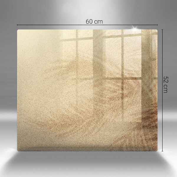 Skärbräda av glas Strandsandsemester