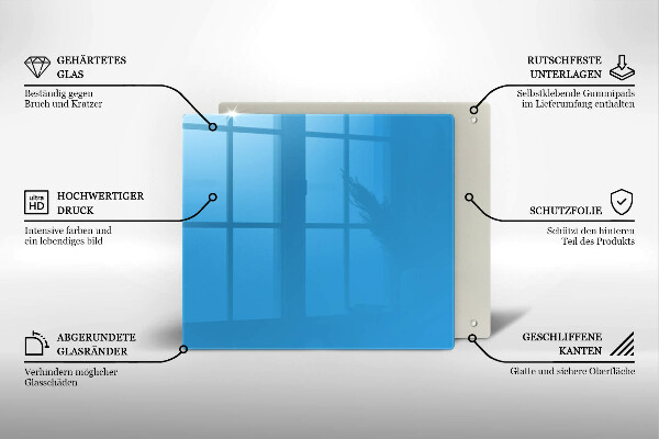 Skärbräda av glas Kolor niebieski