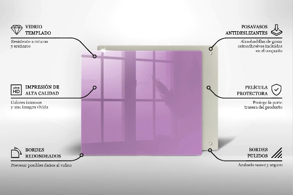 Skärbräda av glas Kolor fioletowy