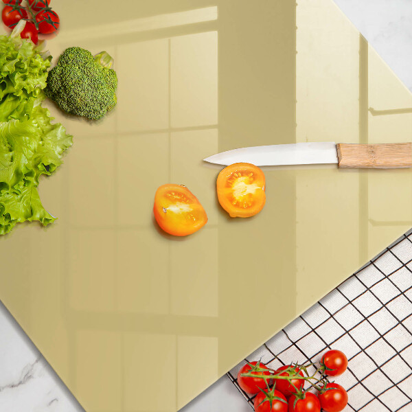 Skärbräda av glas Kolor żółty