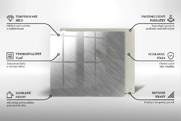 Skärbräda av glas Bakgrund textur metall