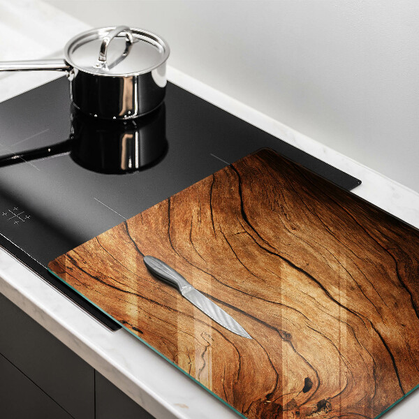 Skärbräda av glas Trä planka textur