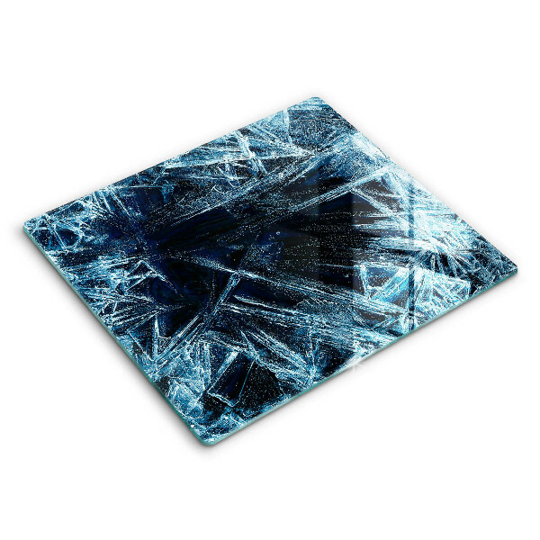 Skärbräda av glas Skarp isstruktur