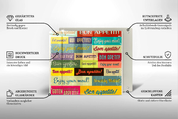 Skärbräda av glas God aptit undertexter språk