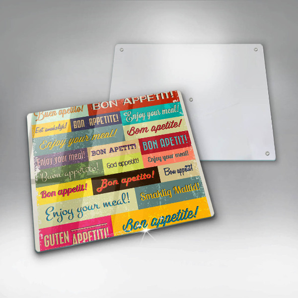 Skärbräda av glas God aptit undertexter språk