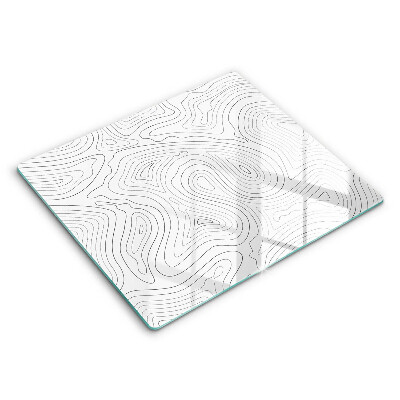 Skärbräda av glas Abstraktionsformer