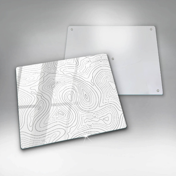 Skärbräda av glas Abstraktionsformer