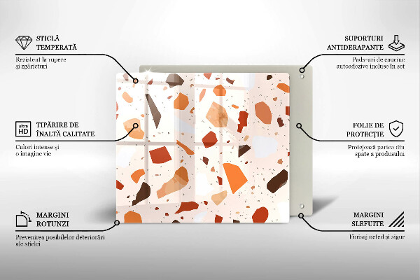 Skärbräda av glas Dekorativt stengods