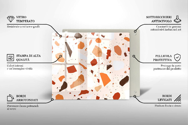 Skärbräda av glas Dekorativt stengods