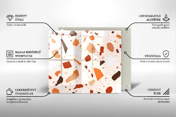 Skärbräda av glas Dekorativt stengods