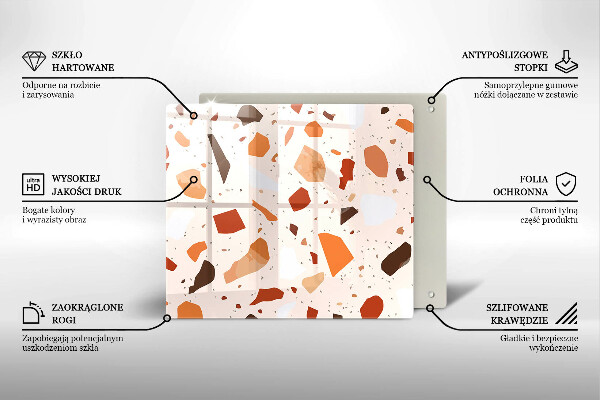 Skärbräda av glas Dekorativt stengods
