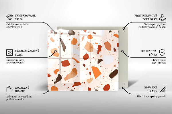 Skärbräda av glas Dekorativt stengods