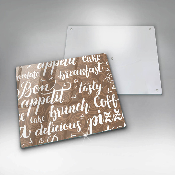 Skärbräda av glas Undertexter God aptit