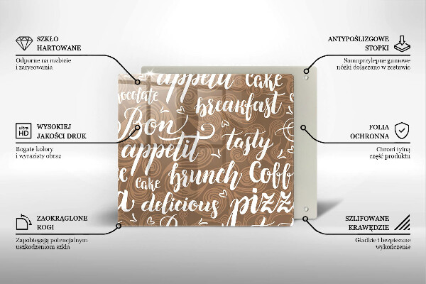 Skärbräda av glas Undertexter God aptit