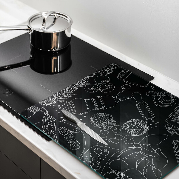 Skärbräda av glas Kökstillbehör