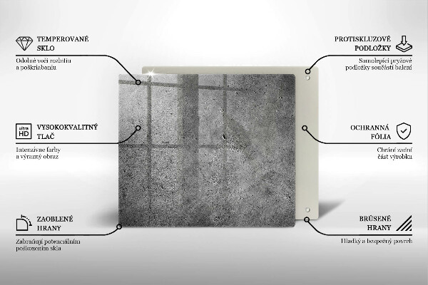 Skärbräda av glas Betong sten textur