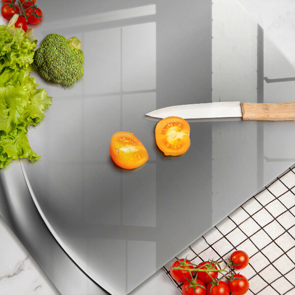 Skärbräda av glas Metallstruktur