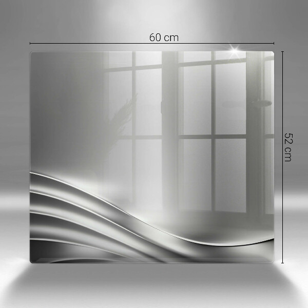 Skärbräda av glas Metallstruktur