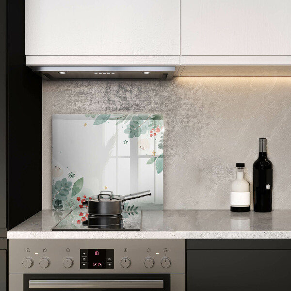 Skärbräda av glas Akvarell blad