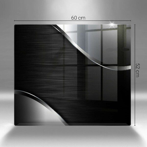 Skärbräda av glas Metallabstraktion