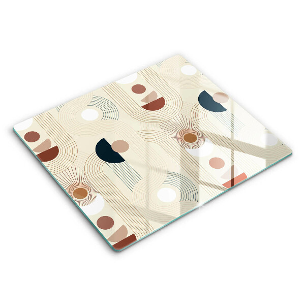 Skärbräda av glas Geometri boho former
